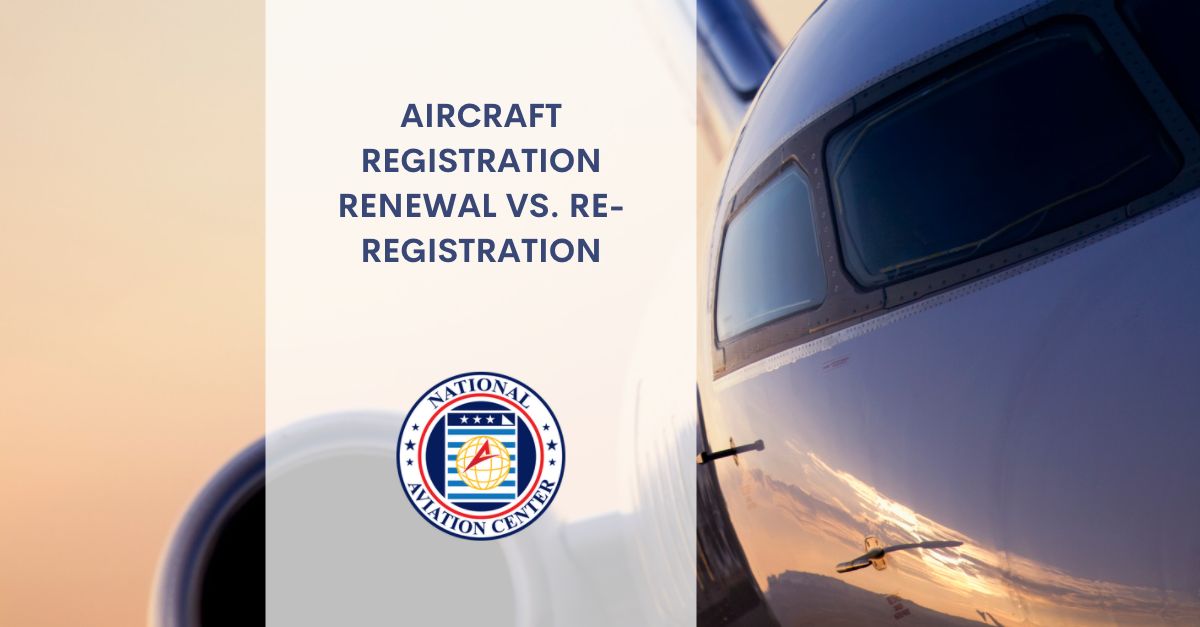 Aircraft Registration Renewal Vs Re Registration Plane Documentation 1422