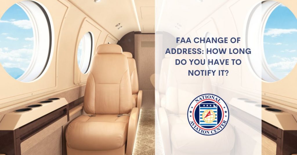 faa change of address how long do you have to notify it 