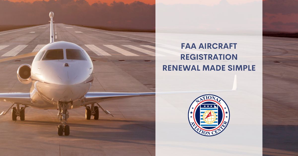 Faa Aircraft Registration Renewal Made Simple National Aviation Center 4077