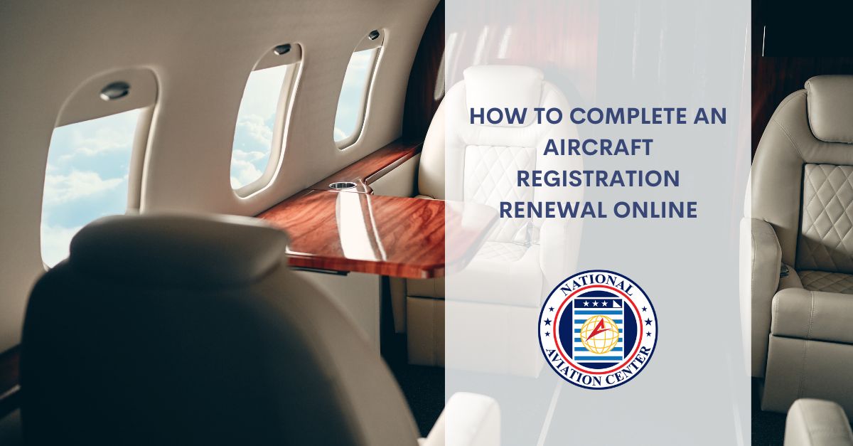 How To Complete An Aircraft Registration Renewal Online 9283