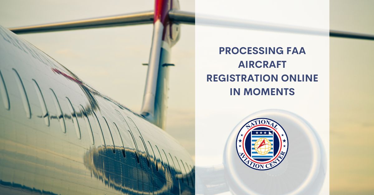 Processing FAA Aircraft Registration Online In Moments