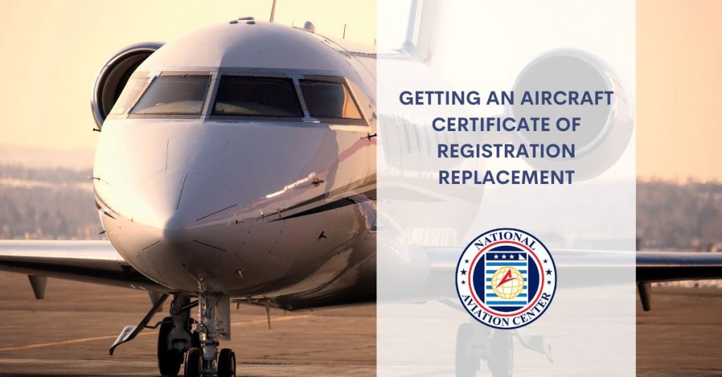 Aircraft Certificate of Registration Replacement