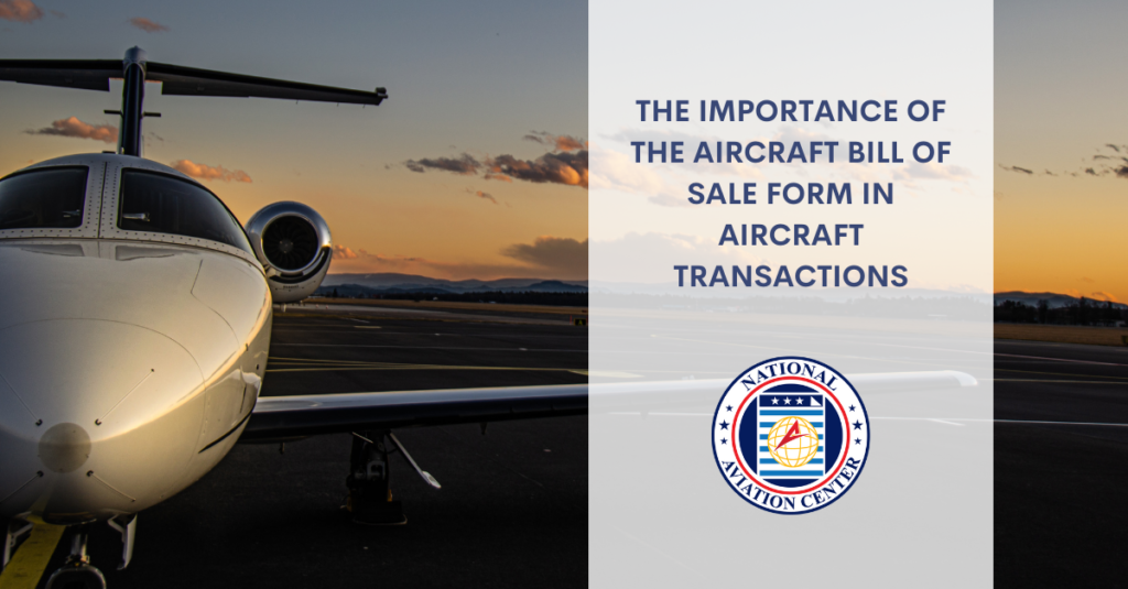 aircraft bill of sale form
