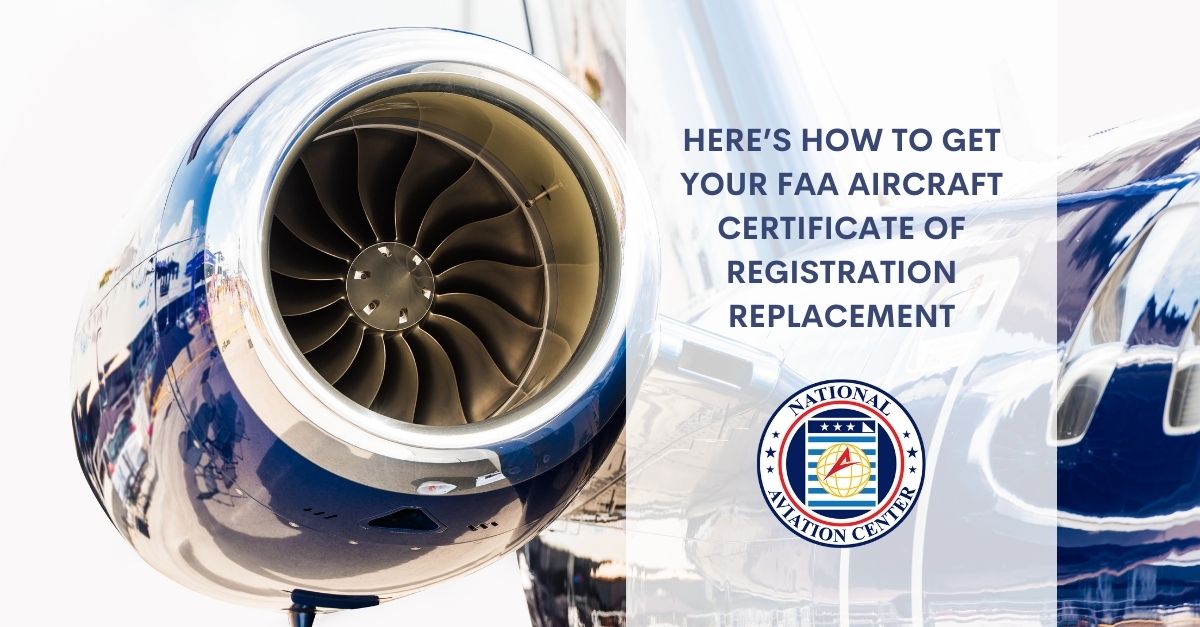 FAA Aircraft Certificate Of Registration Replacement - National Aviation